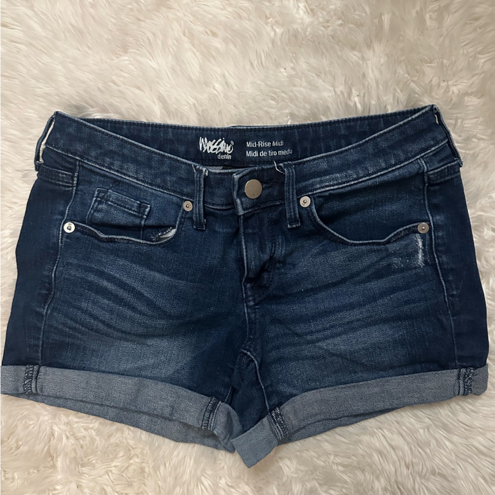 Mossimo Women's Dark Blue Jean Shorts